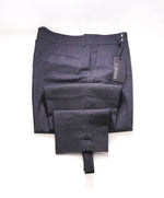 Z ZEGNA - LOGO FOOT STRAP "Narrow" Wool/Cotton Dress Street Style Pants - 37W