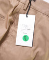 $425 PT01 - Brown STRETCH Chino Premium Construction Flat Front Pants - 36W