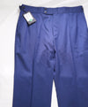 $2,000 BRIONI - Royal Blue Side Tabs CUSTOM ORDER 1/1 Dress Pants- 34W