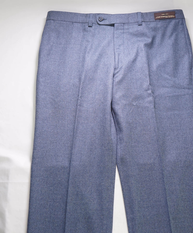 SAKS FIFTH AVE - VITALE BARBERIS CANONICO Pastel Blue Flannel 120's Pants - 38W