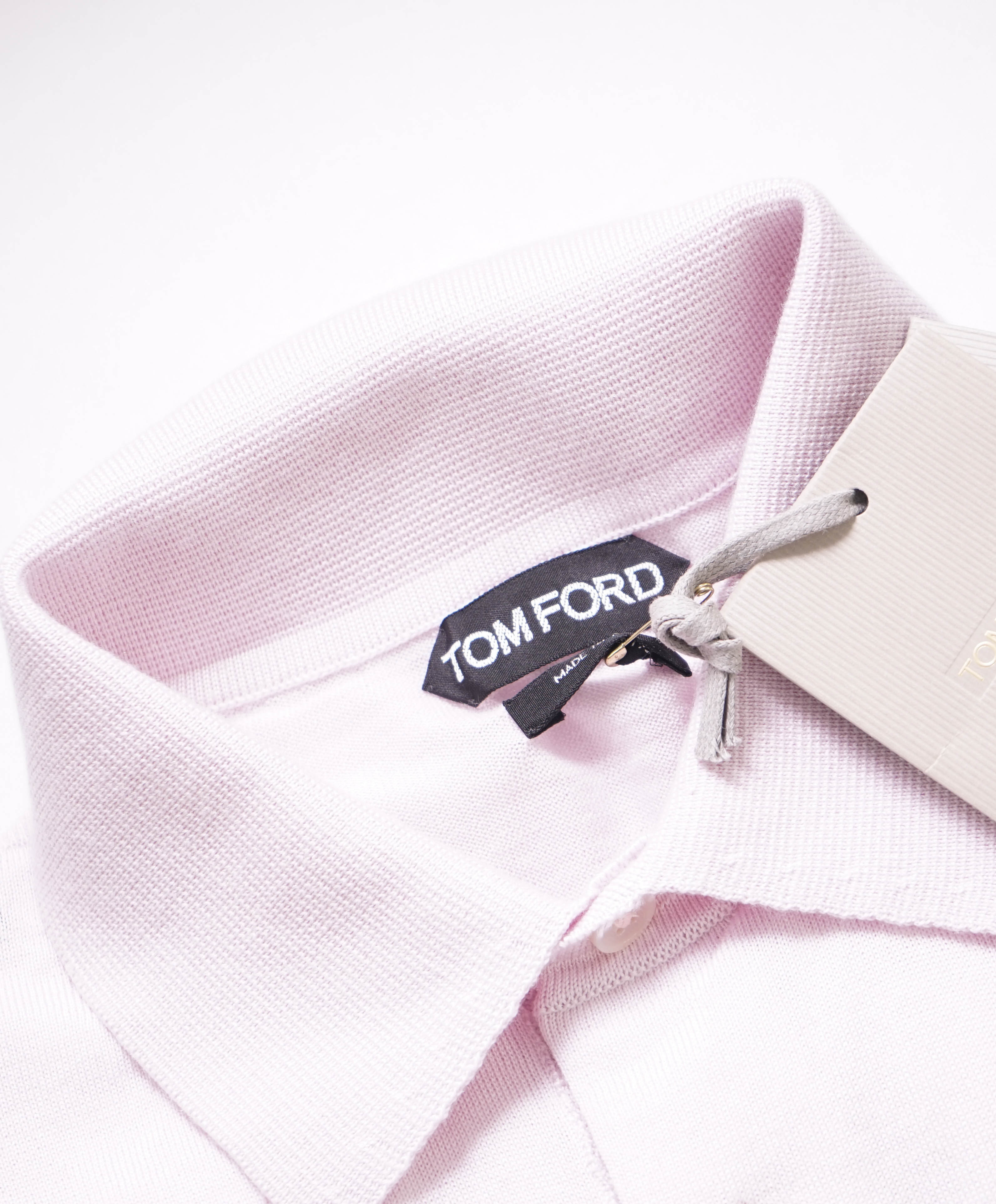 $1,595 TOM FORD-  Dusty Pink/Lavender CAHSMERE/SIlk Polo Sweater - XS(36R)