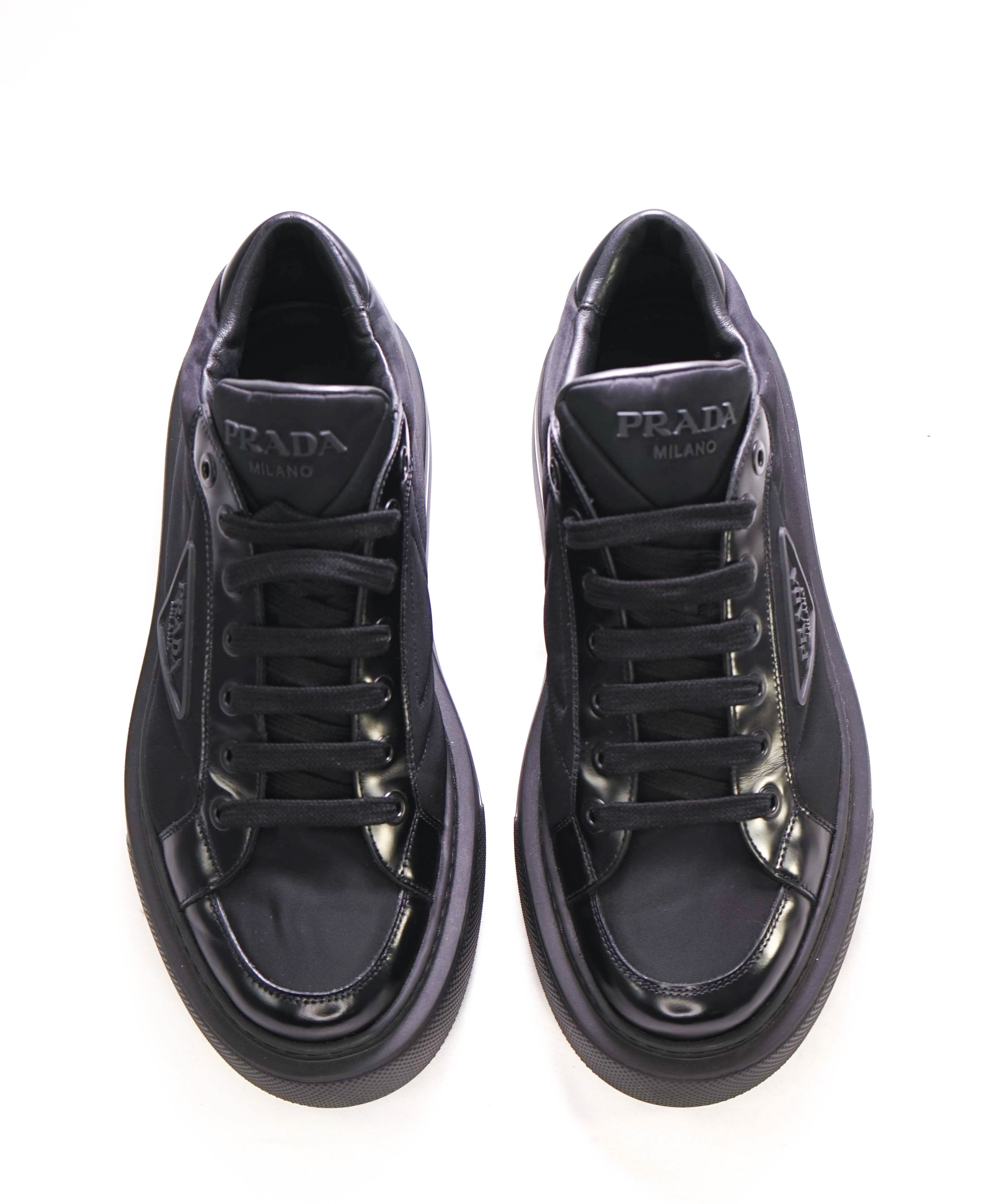 $1,100 PRADA - "RE-NYLON" 100% REGENERATED NYLON SNEAKER Black  - 8.5 US (7.5 IT)