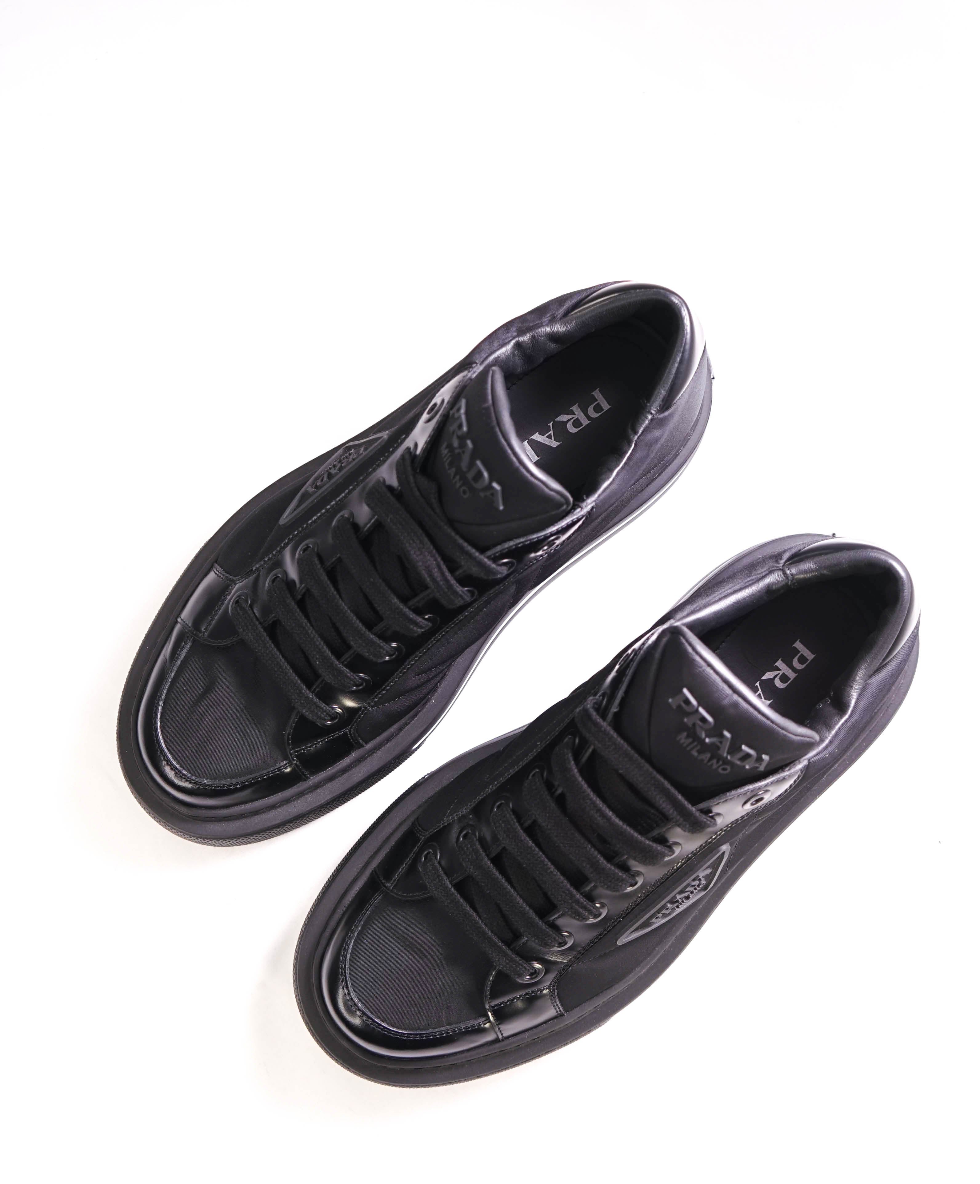 $1,100 PRADA - "RE-NYLON" 100% REGENERATED NYLON SNEAKER Black  - 8.5 US (7.5 IT)