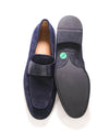 $880 SALVATORE FERRAGAMO - *FUNES* Blue Suede Penny Loafer - 8 EE US