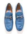 $750 SALVATORE FERRAGAMO -  Teal Blue Gancini Bit Loafer - 9EE US