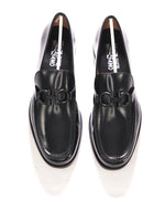 $850 SALVATORE FERRAGAMO - “ROLO" Gancini Bit Loafer Black Leather - 12 EE US