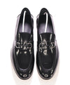 $850 SALVATORE FERRAGAMO - “GIN 4" Gancini Bit Loafer Black Leather - 11.5 EE US