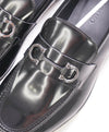 $850 SALVATORE FERRAGAMO - “GIN 4" Gancini Bit Loafer Black Leather - 11.5 EE US