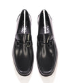 $850 SALVATORE FERRAGAMO - “GRANDIOSO 2" Gancini Bit Loafer Black Leather - 8 E