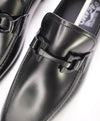 $850 SALVATORE FERRAGAMO - “GRANDIOSO 2" Gancini Bit Loafer Black Leather - 8 E