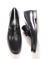 $850 SALVATORE FERRAGAMO - “GRANDIOSO 2" Gancini Bit Loafer Black Leather - 8 E