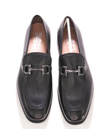 $895 SALVATORE FERRAGAMO - "SCARLET" Black Gancini Leather Loafer - 11 EE US