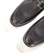 $895 SALVATORE FERRAGAMO - "SCARLET" Black Gancini Leather Loafer - 11 EE US