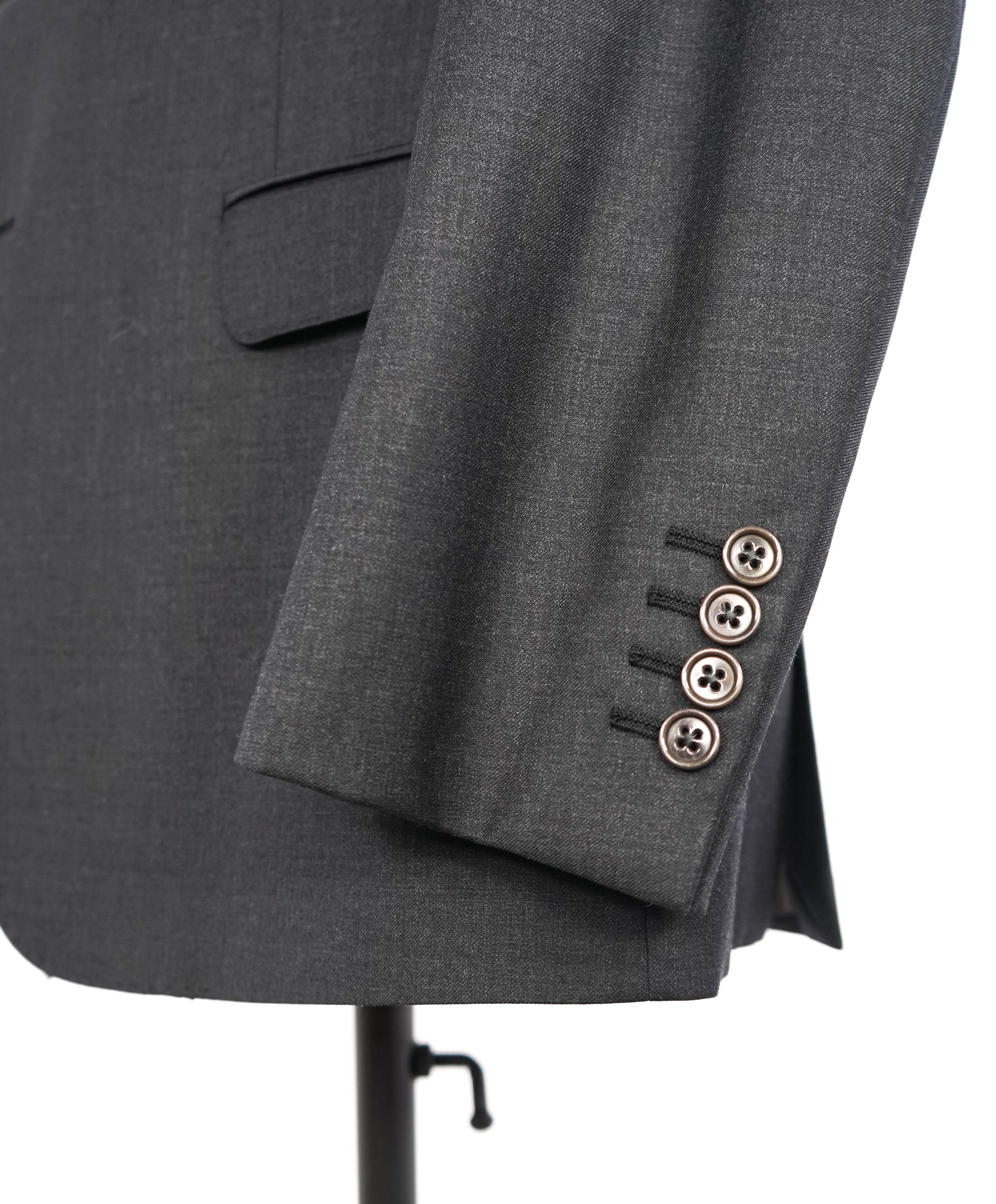 ARMANI COLLEZIONI -  "G Line" Modern Charcoal Gray Notch Lapel Suit - 40R