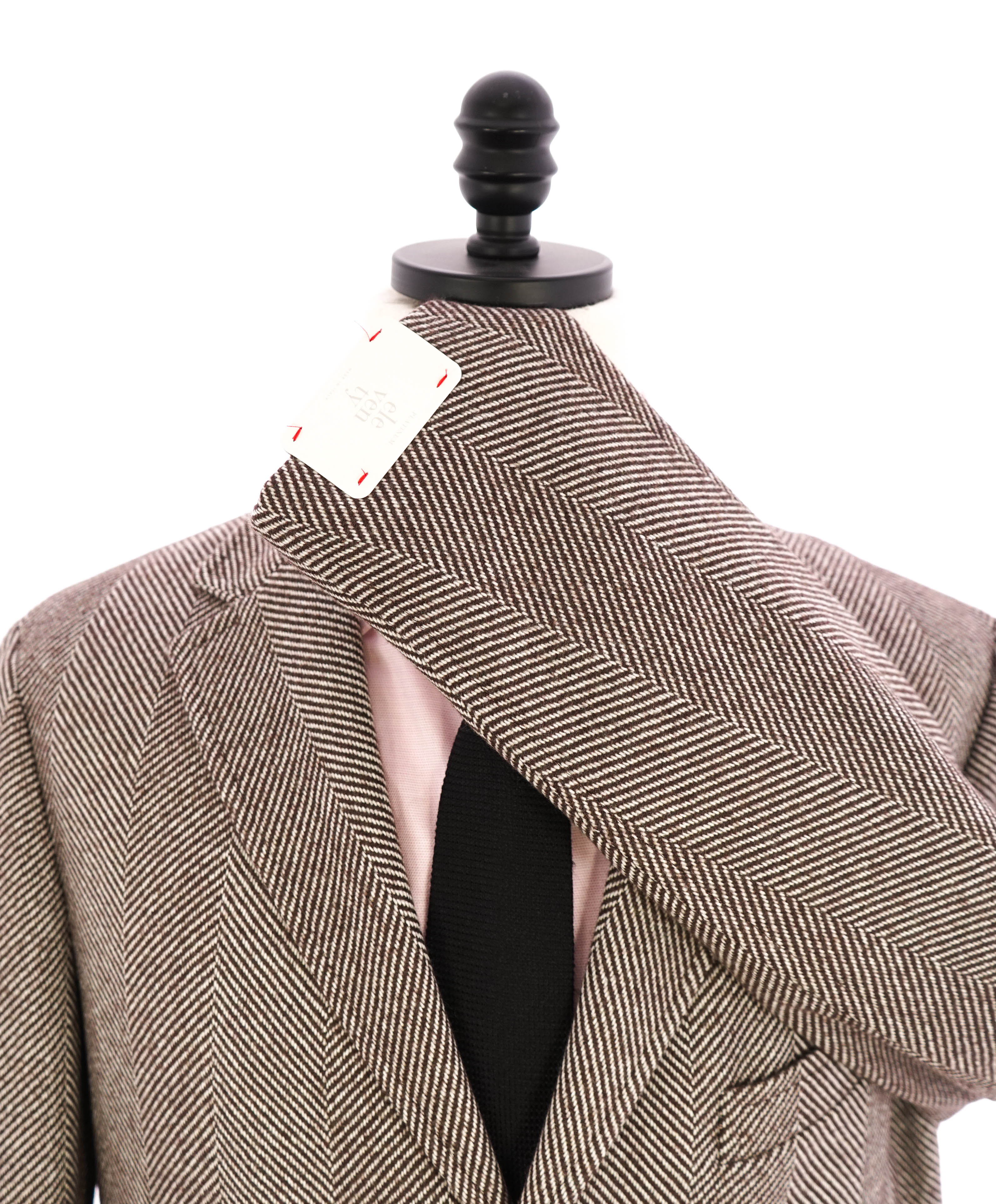 $1,995 ELEVENTY - WOOL Large Herringbone Neutral Coat- 40 (50EU)