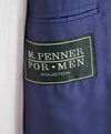 $4,690 ERMENEGILDO ZEGNA -"TROFEO" Su Misura Purple Stripe Navy Suit - 38R