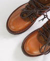 $895 ELEVENTY - Brown Suede Leather Lace-Up Hiking Boots - 7 US (40EU)