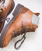 $895 ELEVENTY - Brown Suede Leather Lace-Up Hiking Boots - 7 US (40EU)