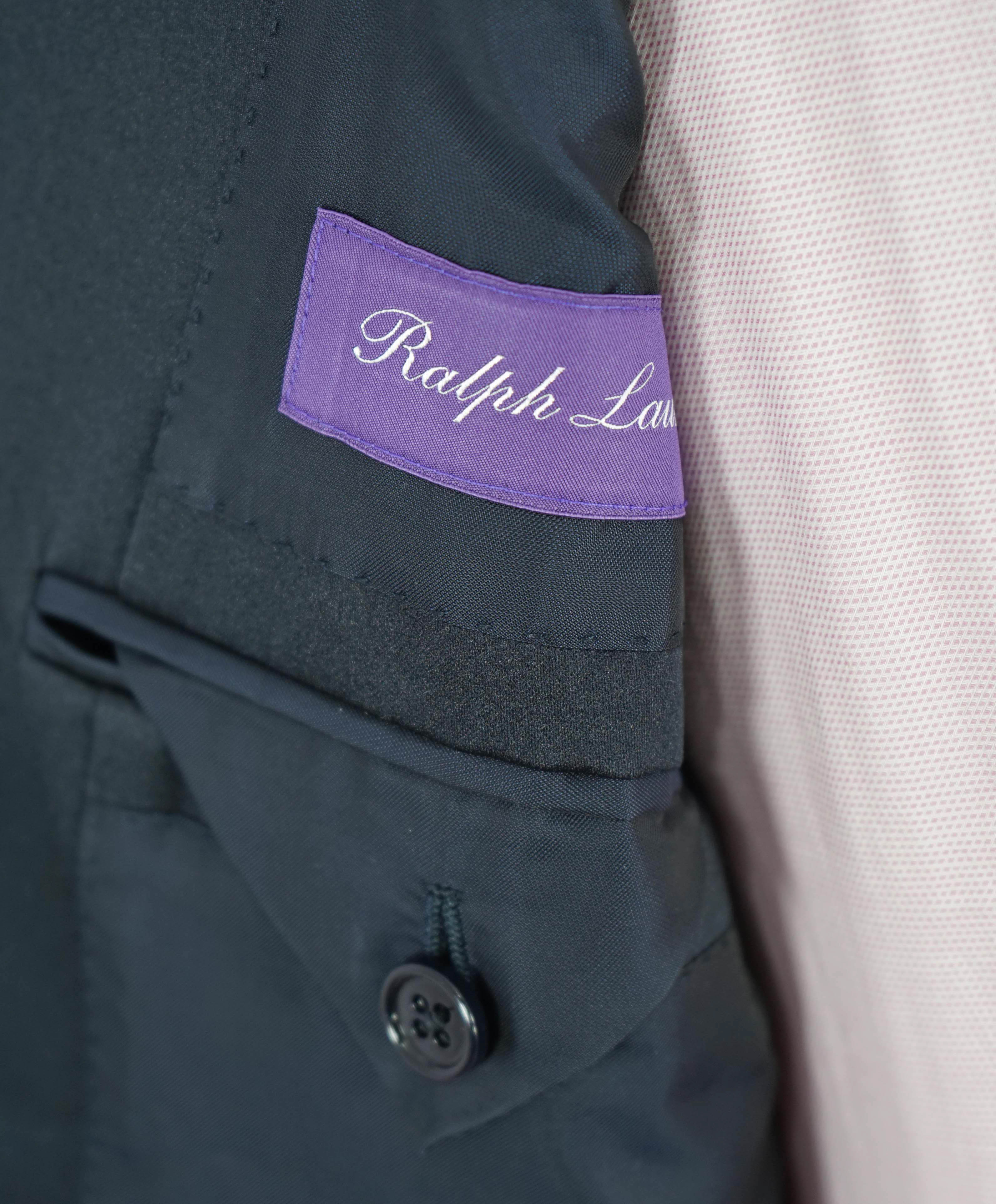 RALPH LAUREN PURPLE LABEL - Navy "ANTHONY" Peak Lapel Dinner Jacket - 44L