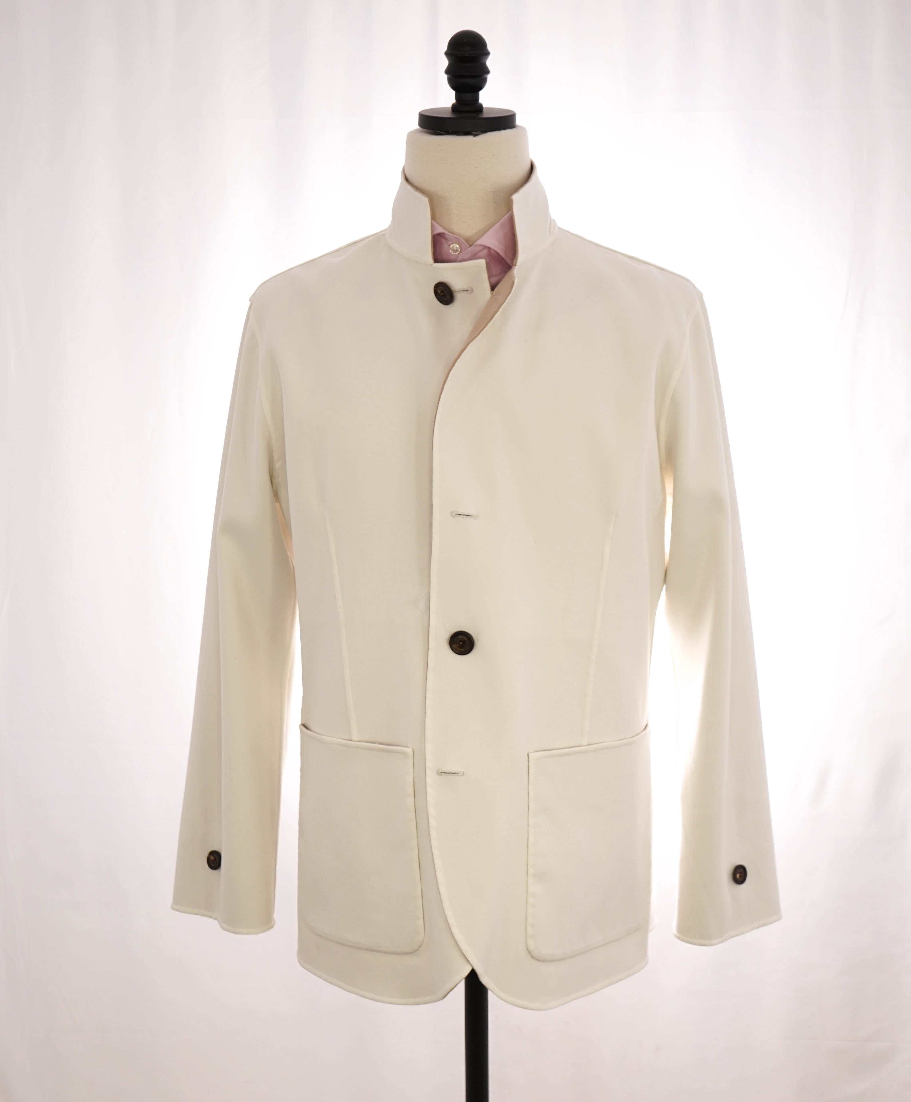 $2,645 ELEVENTY - Single-Breasted Reversible Cotton Blazer Coat- 40 (50EU)