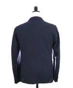 $1,095 Z ZEGNA - *SEERSUCKER* Navy Blue Light Stretch Performance Blazer - 38R