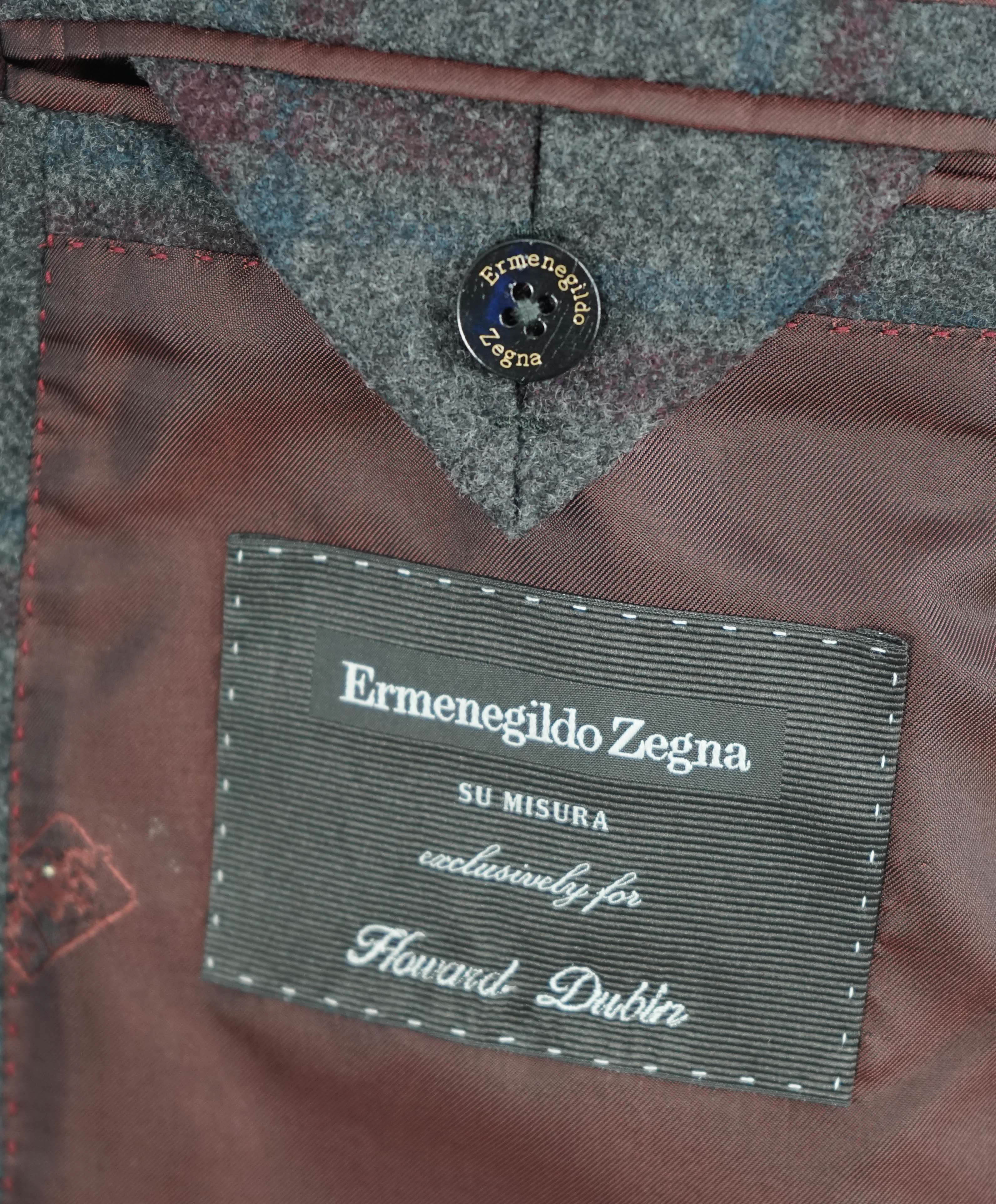 $3,695 ERMENEGILDO ZEGNA - *TROFEO CASHMERE* Su Misura Wool/Silk Blazer - 44R