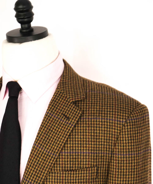 $2,695 RALPH LAUREN PURPLE LABEL - Collegiate Houndstooth Multi-Color Blazer - 44R