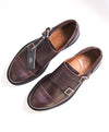 $895 ELEVENTY - Brown Monk Strap Brunello Style Leather Loafers - 7 US (40EU)