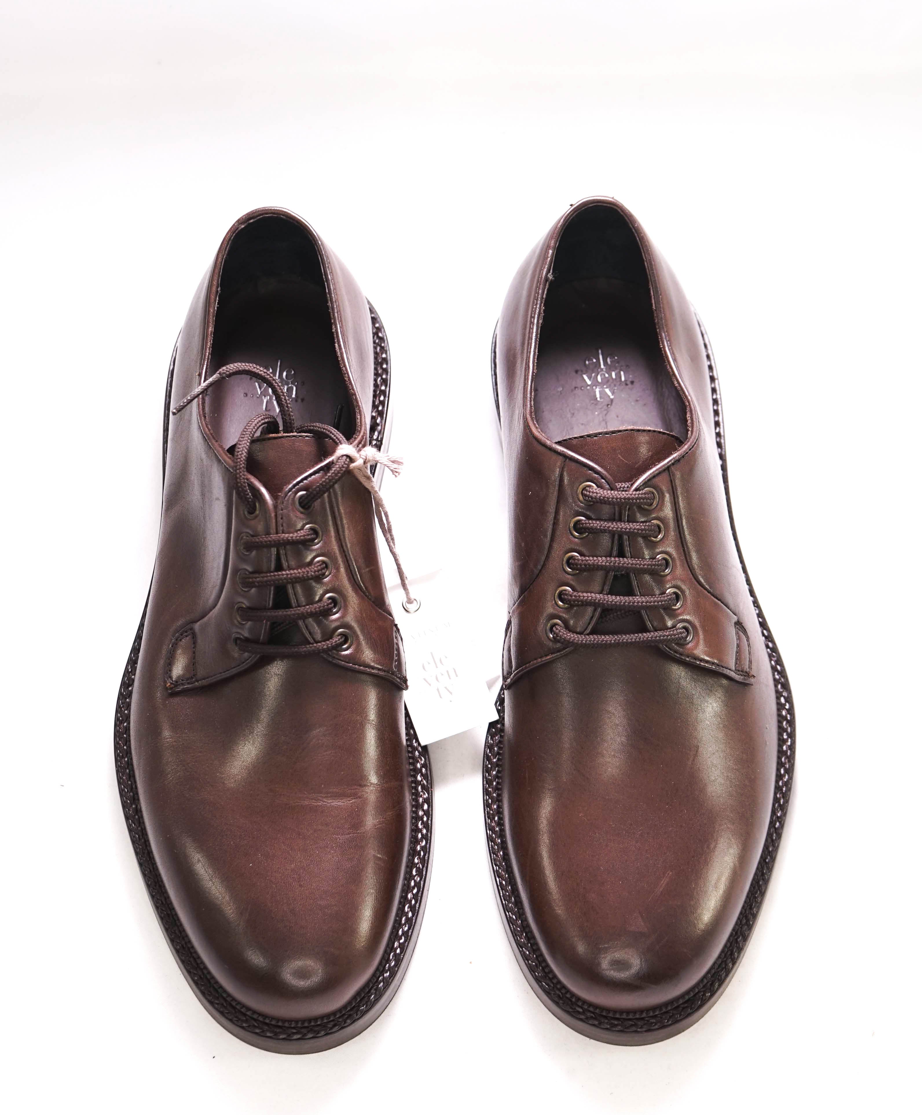 $595 ELEVENTY - Brown Derby Brunello Dress Shoes - 9 US (42EU)