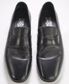 $950 SALVATORE FERRAGAMO - Pebbled Leather LOGO Engraved Heel Loafer - 11 EE US