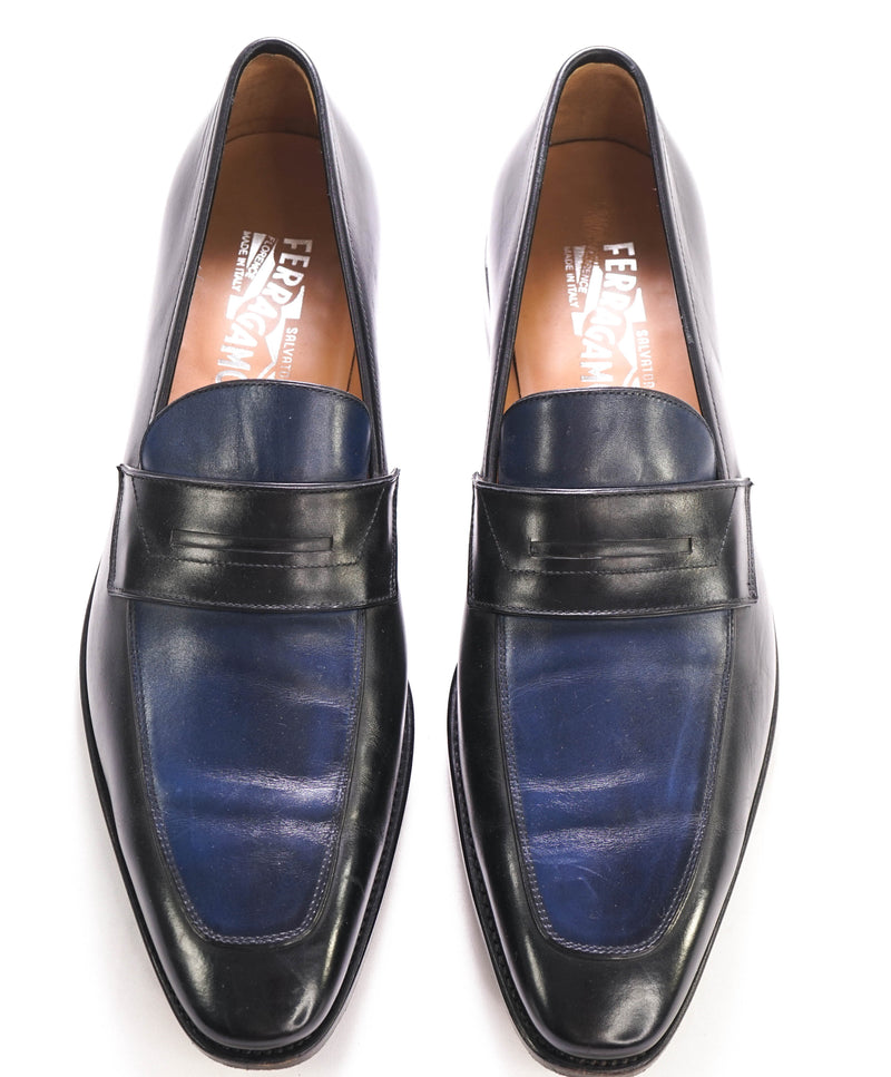 Blue hot sale ferragamo loafers