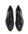 $850 SALVATORE FERRAGAMO -  Modern Round Toe Oxfords Black Leather - 8.5 E US