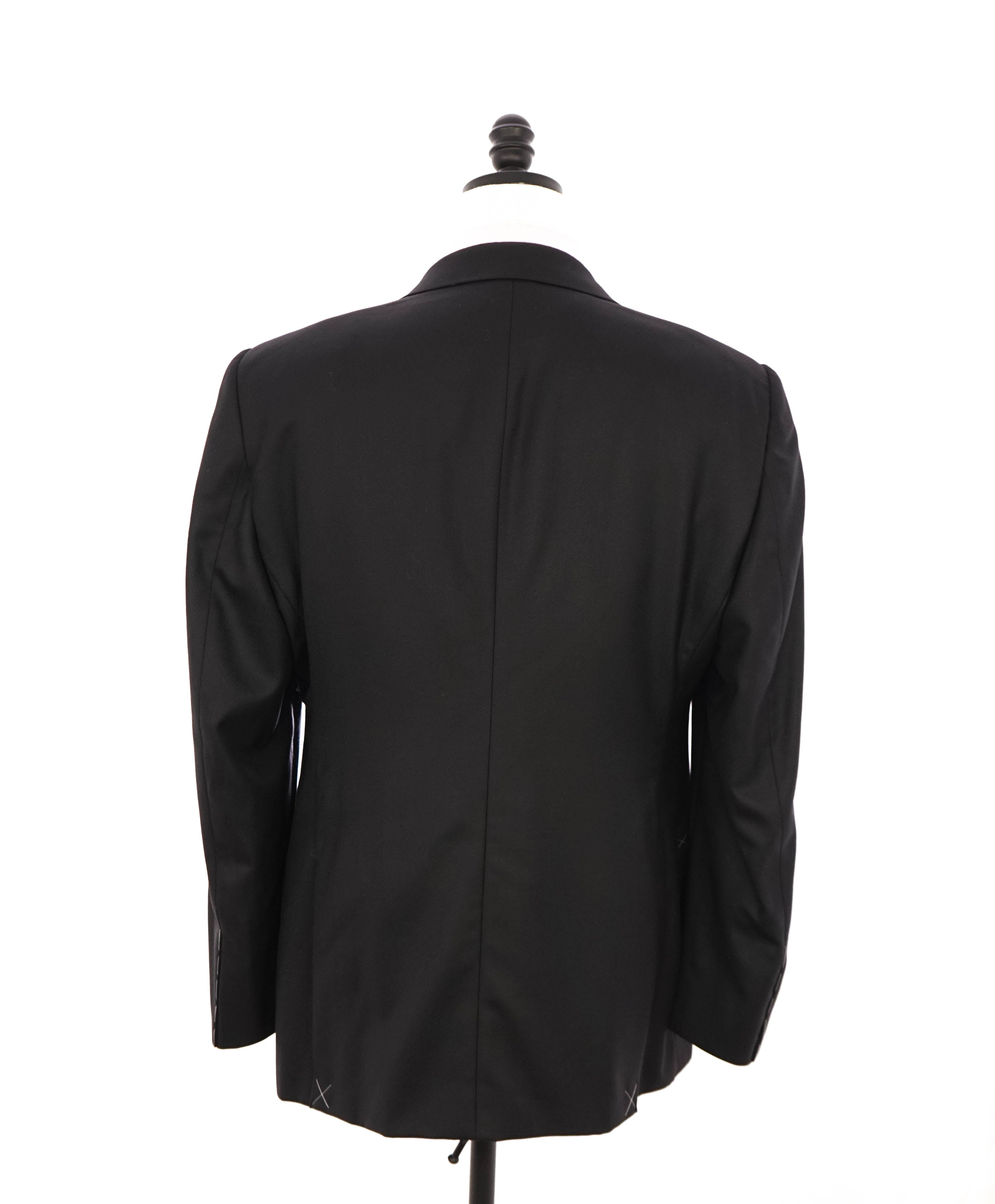 GIORGIO ARMANI - “SU MISURA” Super 150's Textured Black Blazer - 40R