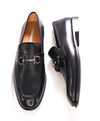 $895 SALVATORE FERRAGAMO - “FOSTER" Gancini Loafer Black Leather - 11.5 E