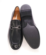 $895 SALVATORE FERRAGAMO - “FOSTER" Gancini Loafer Black Leather - 11.5 E