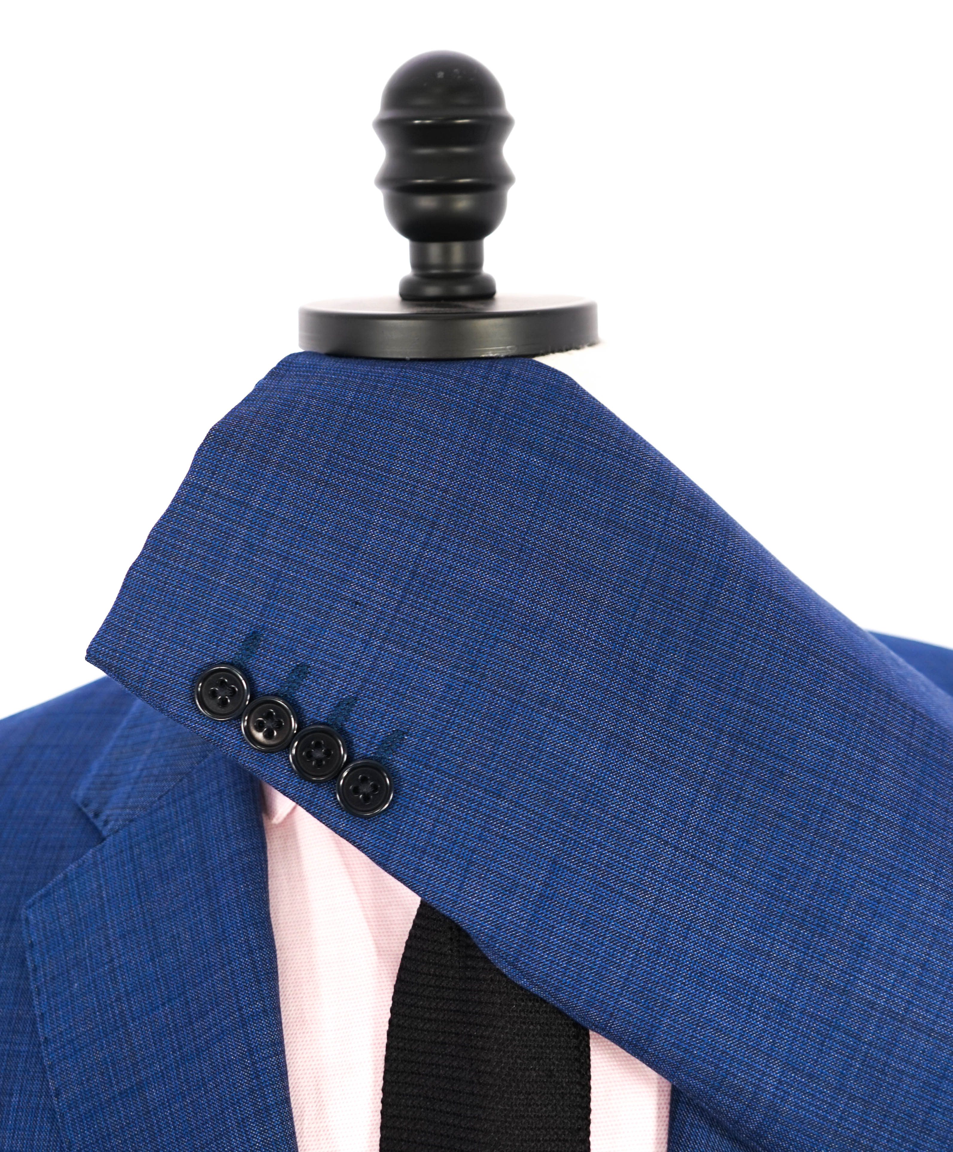 $1,595 EMPORIO ARMANI- Blue *G lIne* Cobalt Check Wool Blazer - 42R