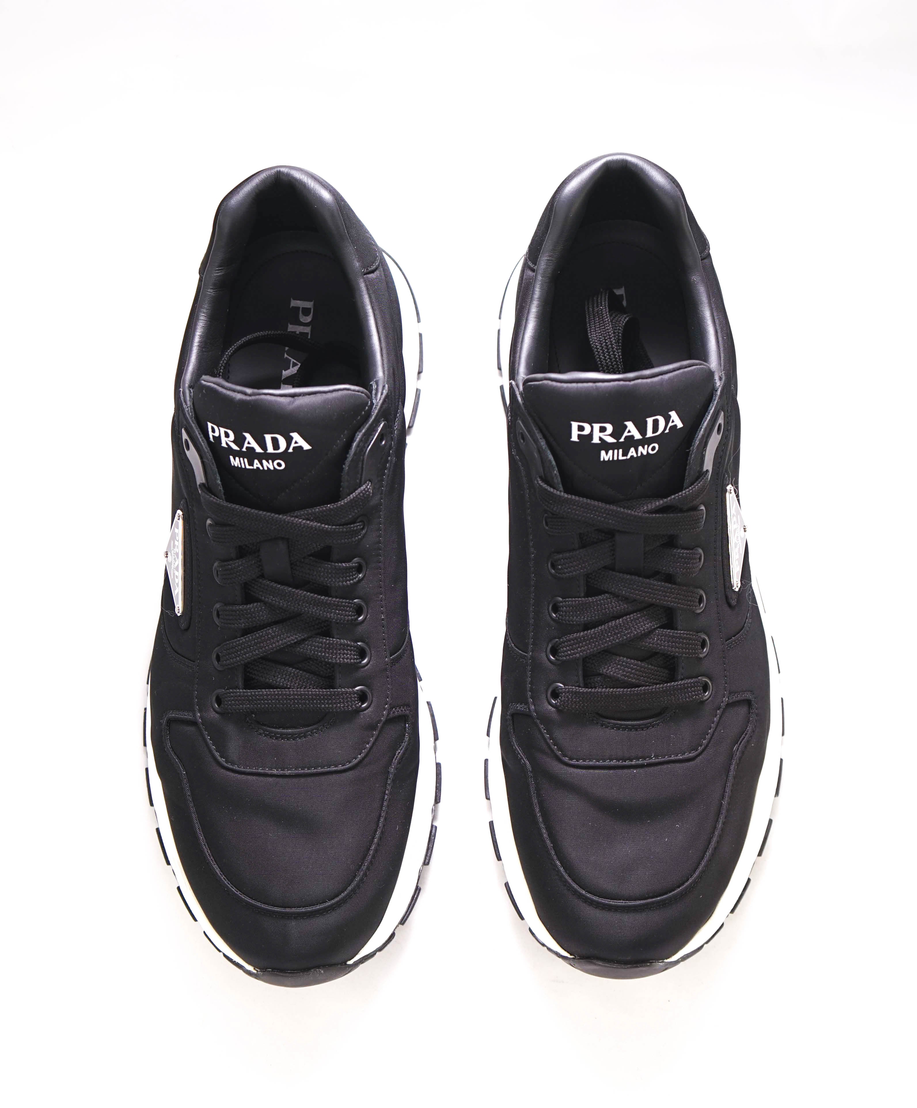 $1,100 PRADA - "RE-NYLON" 100% REGENERATED NYLON SNEAKER Black  - 12.5 US (11.5 IT)