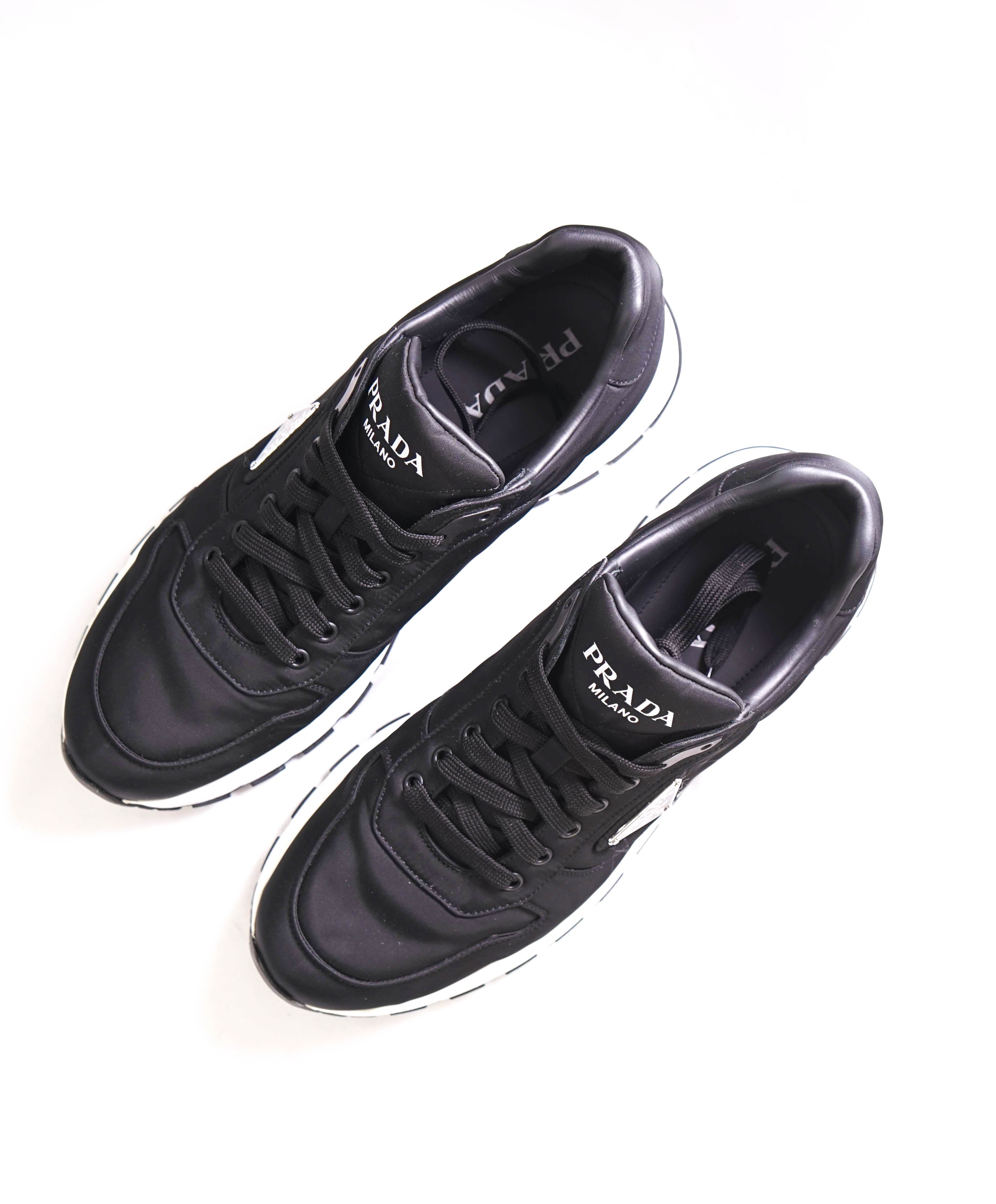 $1,100 PRADA - "RE-NYLON" 100% REGENERATED NYLON SNEAKER Black  - 12.5 US (11.5 IT)