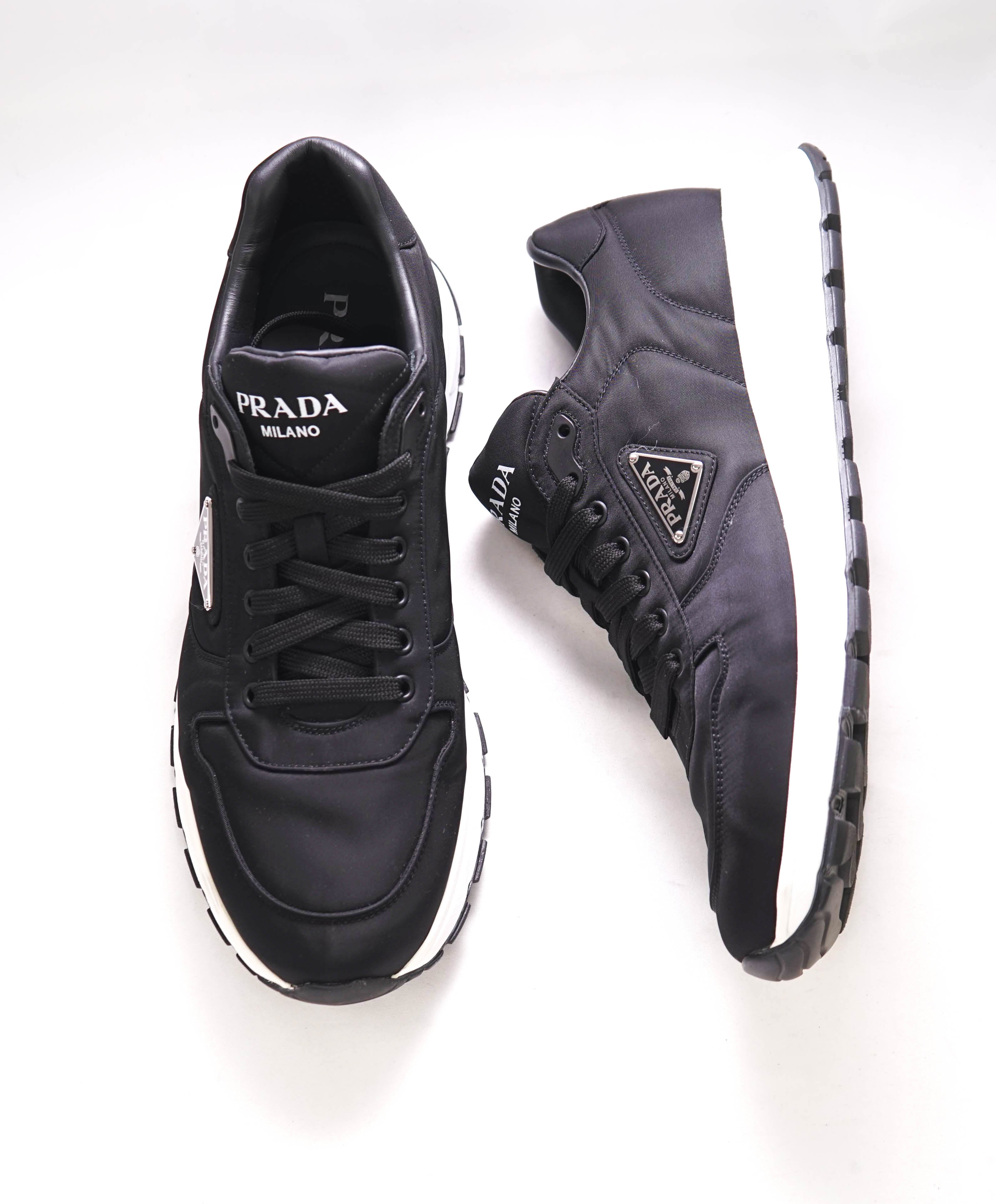 $1,100 PRADA - "RE-NYLON" 100% REGENERATED NYLON SNEAKER Black  - 12.5 US (11.5 IT)