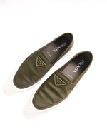 $875 PRADA - "CANNES" Re-nylon LOGO Nylon Slip-On Loafers Sneaker - 8.5 US (7.5 IT)