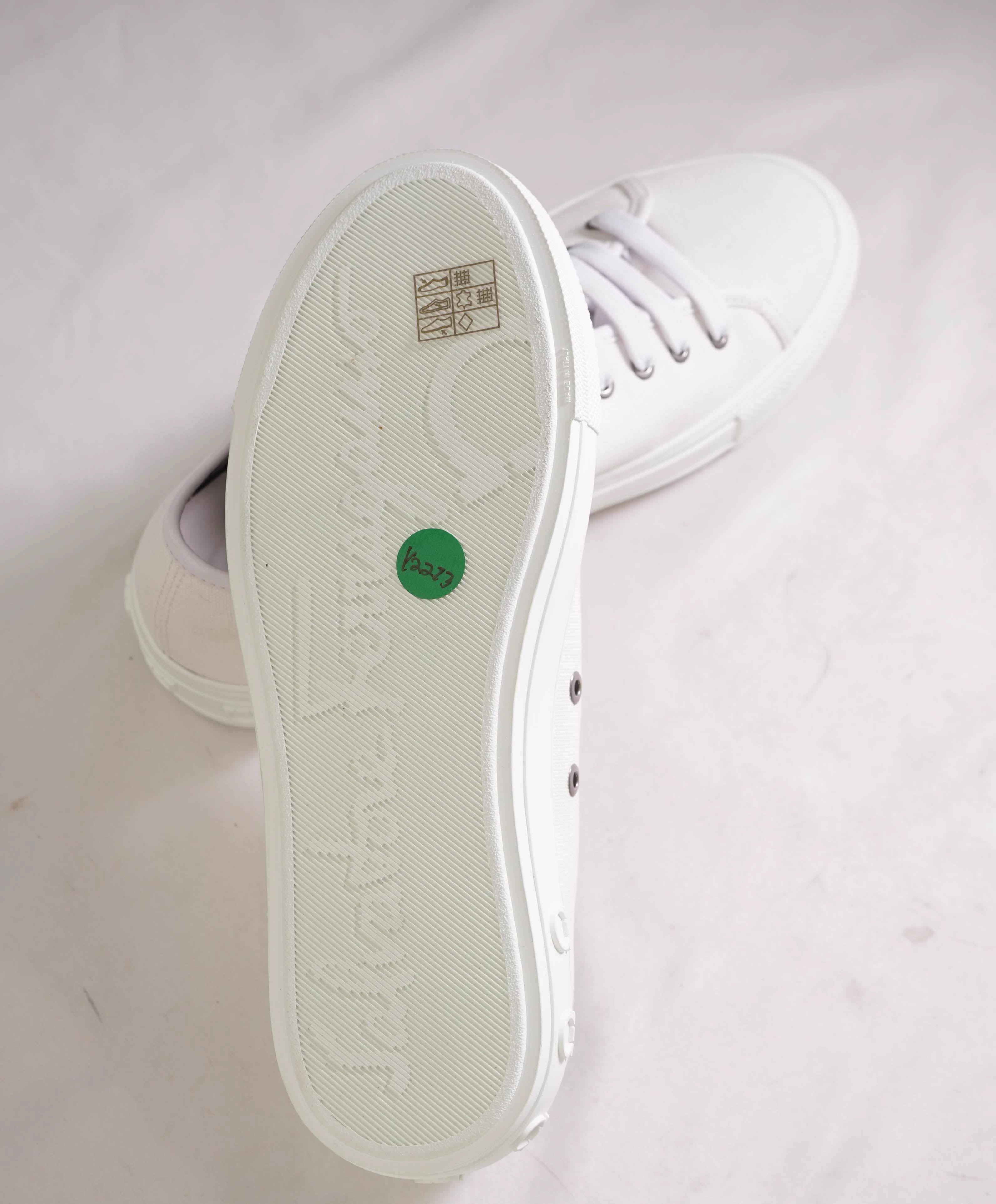 $750 SALVATORE FERRAGAMO - * Mediterre* White Canvass Sneaker - 9.5 C US (WOMEN) (Copy)