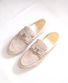 $1,170 LOUIS VUITTON - Neutral/Ivory *ESTATE* Summer Walk Logo Loafers - 10 US (9 LV)