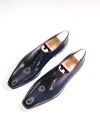 $2,480 BERLUTI PARIS- "ALESSANDRO" Navy Blue Patina Leather - 11 US (10 Stamped)