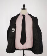 ARMANI COLLEZIONI - “M Line” Notch Lapel Solid Black Suit - 40R