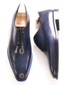 $2,480 BERLUTI PARIS- "ALESSANDRO" Navy Blue Patina Leather - 11 US (10 Stamped)