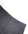 HICKEY FREEMAN - Solid Black Wool Pleated Dress Pants - 42W