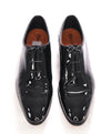 SANTONI - "Calvin" Fatte A Mano Wholecut BLACK PATENT Leather Oxfords - 9 US (8 IT)