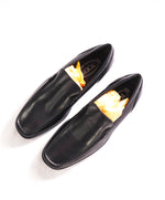 $675 TOD’S - Black Sleek Vamp Loafer Leather LOGO Vamp Loafer - (7 Tod's) 8 US