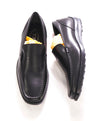 $675 TOD’S - Black Sleek Vamp Loafer Leather LOGO Vamp Loafer - (7 Tod's) 8 US