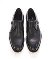 $960 ERMENEGILDO ZEGNA - "Sienna Flex" Black Single Monk Strap Loafers - 9 US